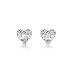 Kingdom of Heart Silver Studs