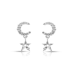 Astral Zirconia Silver Studs Earrings