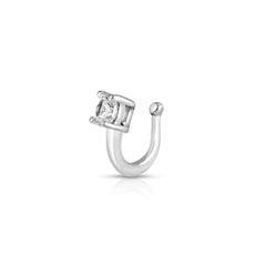 Zirconia Silver Adjustable Nose Ring