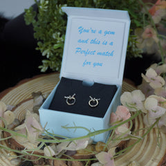 Entangled Silver Studs Earrings