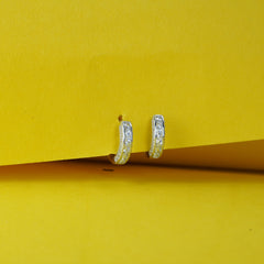 Silver Shinning Hoop Earrings