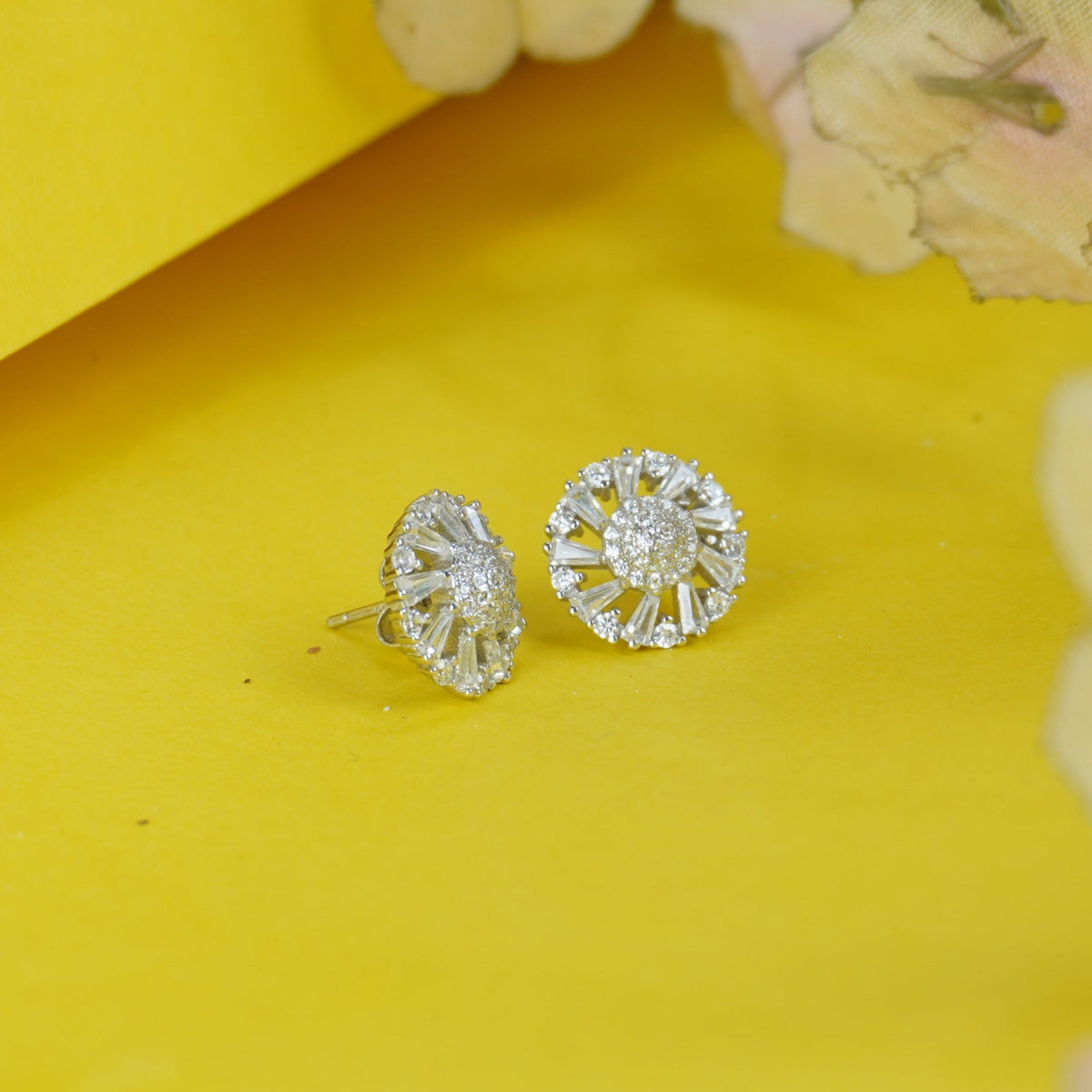 Silver Irish Daisy Studs Made Using Premium 925 Sterling Silver