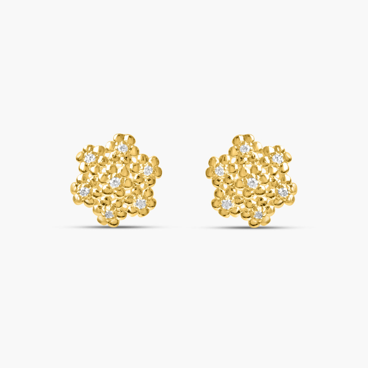 Aurora Bloom Gold Stud Earrings