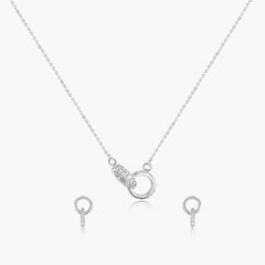 Linked Grace Pendant with Earrings