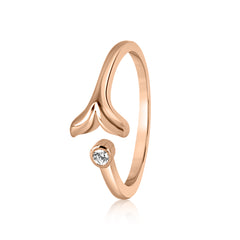 Sterling Silver Whale Tail Ring