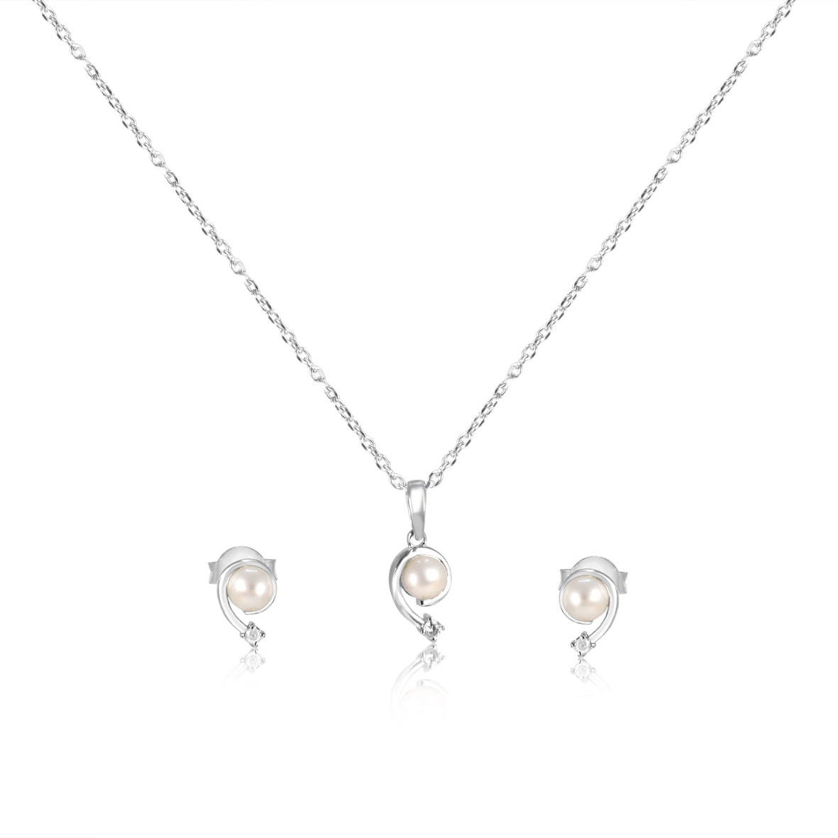  Moonlit Grace Pearl Necklace Set