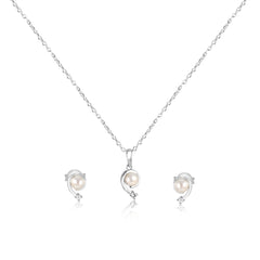  Moonlit Grace Pearl Necklace Set