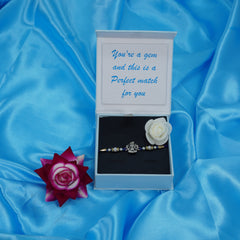 Royal Blue Ganpati Rakhi