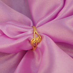 Golden Leaf Entangle Ring