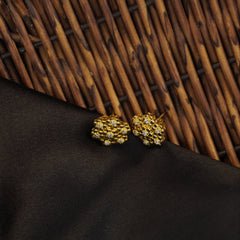 Aurora Bloom Gold Stud Earrings