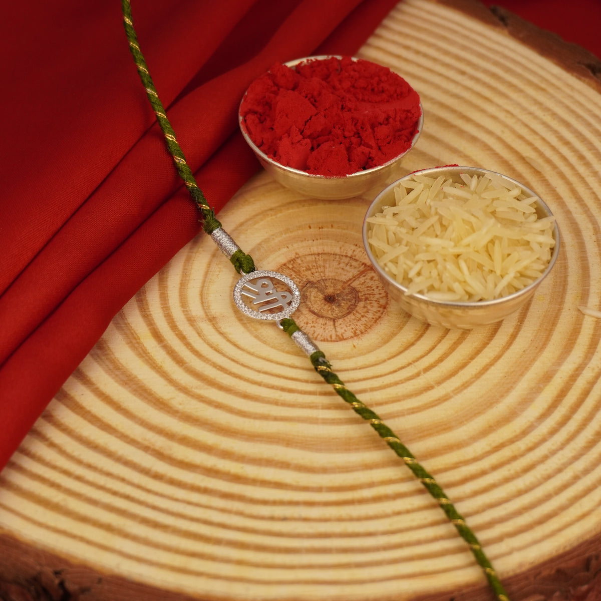 Shree Symbol Silver Rakhi