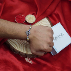 Royal Blue Ganpati Rakhi