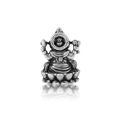 Silver-Tone Lord Ganesha Idol - Auspicious Diwali Home Decor & Gift