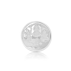 10gm Divine Trio Silver Coin – Ganpati & Lakshmi Blessings