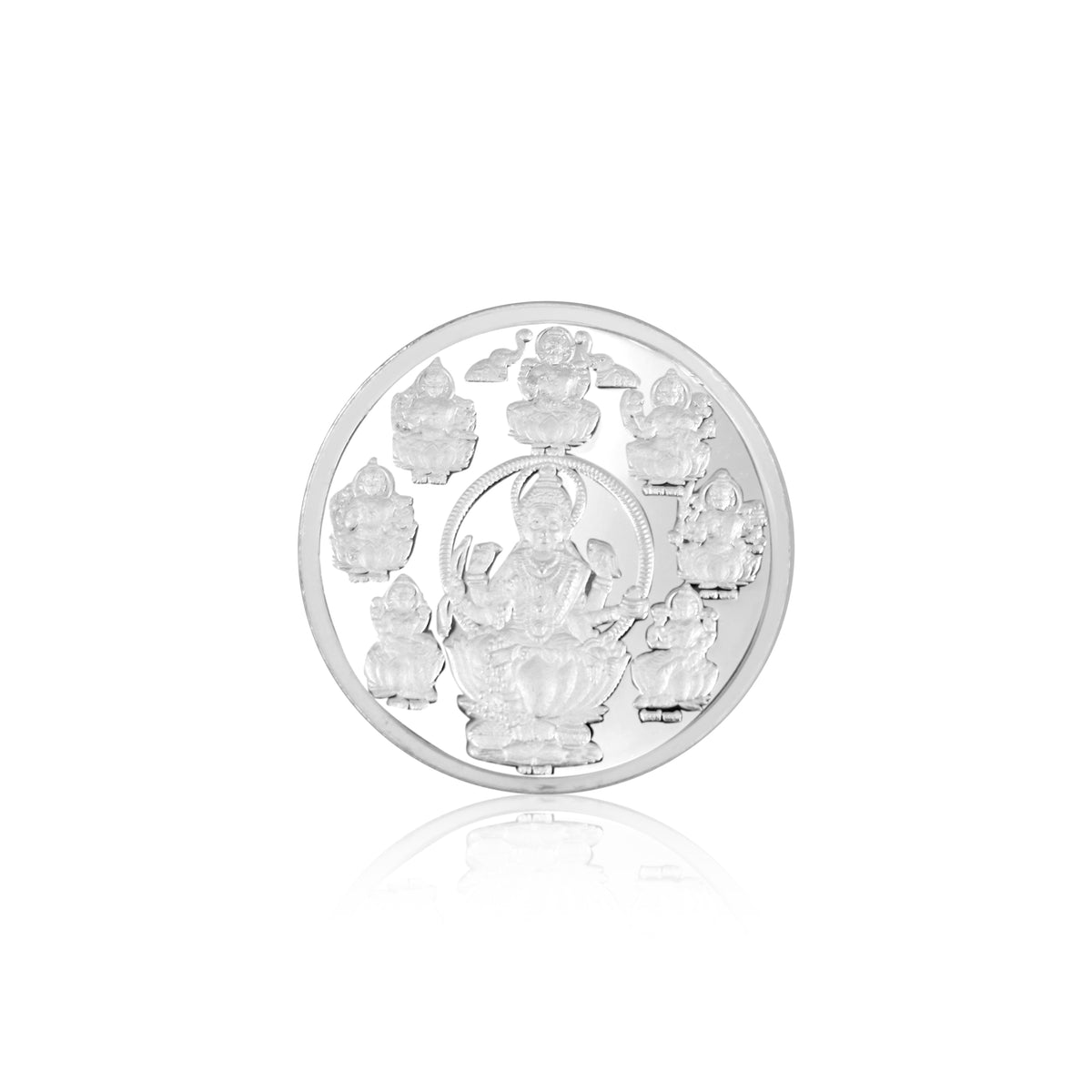 10gm Diwali Special 999 Pure Silver Coin – Ashta Lakshmi Design