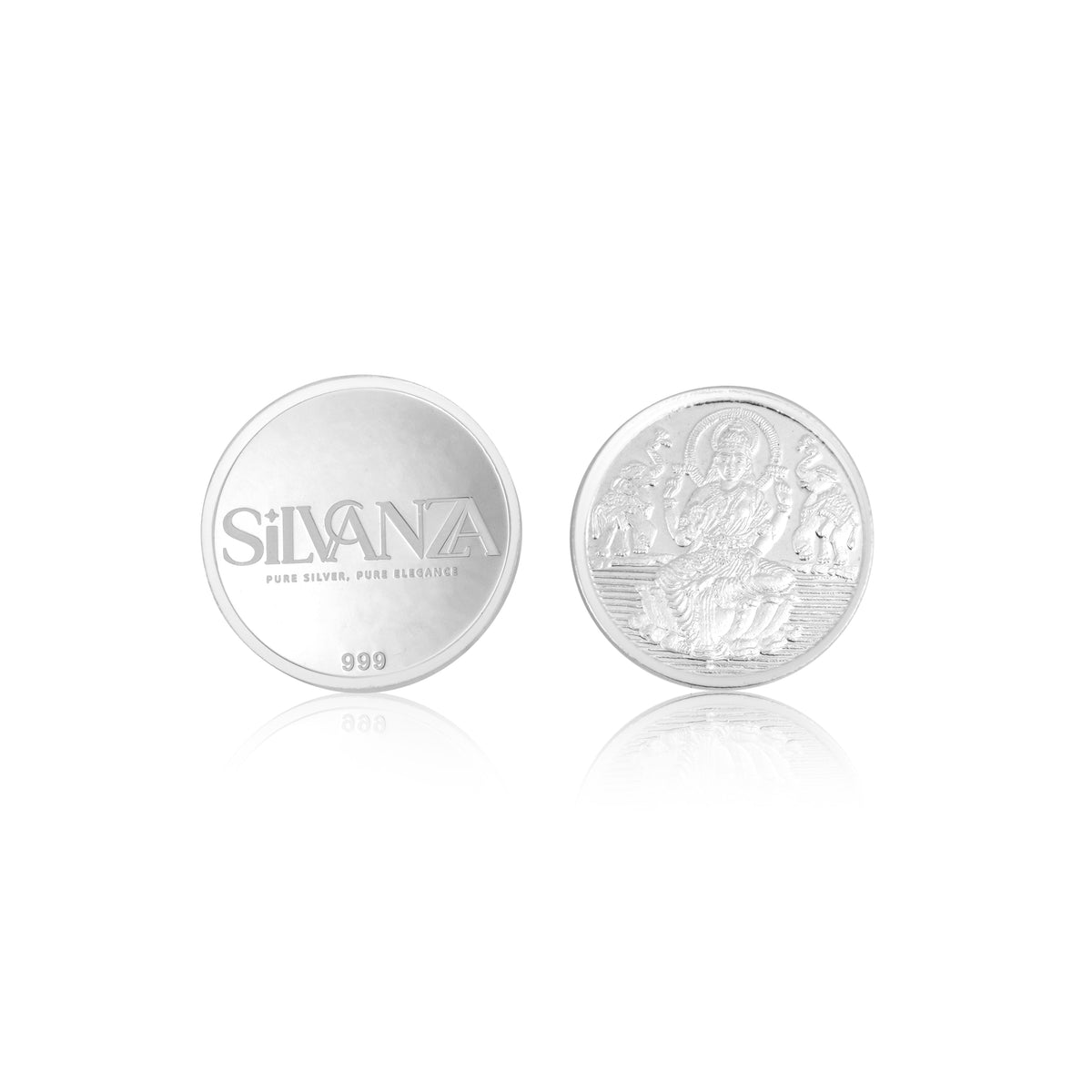 Silvanza 999 Pure 5 gm Silver Laxmi Coin – Diwali Edition
