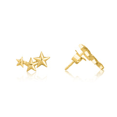 Celestial Star Stud Earrings | Gold Finish Festive collection