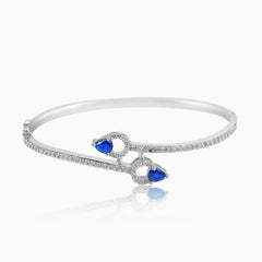Blue Crystal Cuff Bracelet