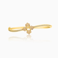 Rose-Tone Gold Bangle