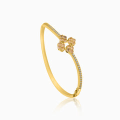 Rose-Tone Gold Bangle