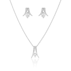 Filigree Silver Necklace Jewelry Set Made Using Premium 925 Sterling Silver