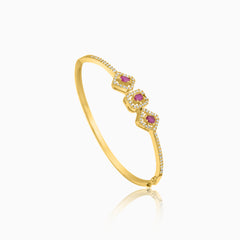 Ruby Royale Gold Bracelet