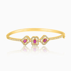 Ruby Royale Gold Bracelet