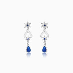 Midnight Bloom Blue Stone Necklace Set