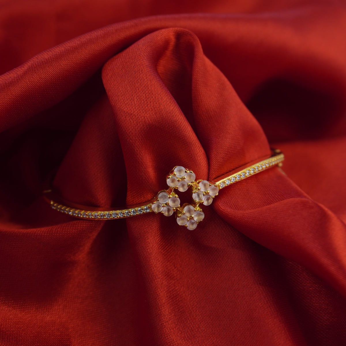 Rose-Tone Gold Bangle
