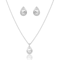 Vintage Styling Silver Necklace Jewelry Set  Made Using Premium 925 Sterling Silver