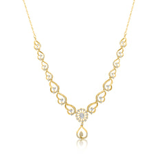 Timeless Sparkle Gold-Plated Crystal Necklace Set